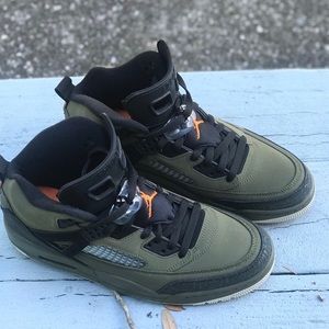 air jordan spizike olive green